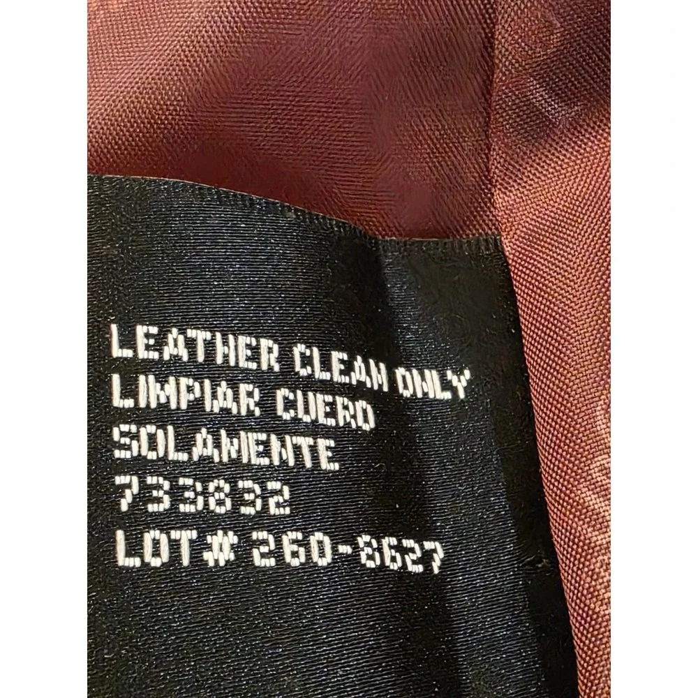 East 5th‎ Women's Red Burgundy Leather  Jacket XL New With Tag Genx Genz Y2k